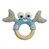 Sindibaba Rattle crab on wooden ring  blue