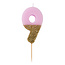 Glitzerkerze 9 pink