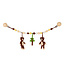 Kinderwagenkette Bear braun (Bio-Baumwolle) mit Rassel
