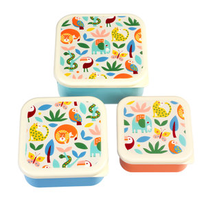 Rex London Snack-Boxen 3-set Set Wild Wonders