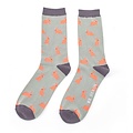 Miss Sparrow Männer-Socken Bamboo Rabbits aqua