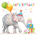 Paperproducts Design Paper Napkins  Birthday Elephant