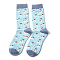 Miss Sparrow Socken Bamboo Jack Russells powder blue