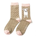 Miss Sparrow Socken Bamboo Jack Russel Pup olive