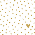 Paperproducts Design Paper Napkins Little Hearts gold