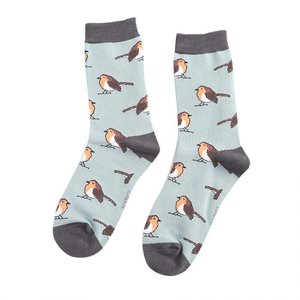 Miss Sparrow Socken Bamboo Robins duck egg