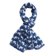 M&K Collection Scarve Mini Scottie navy