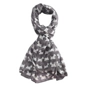 M&K Collection Scarve Mini Scottie grey
