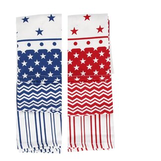 CGB Giftware Tea towel Stars/Stripes Set of 3 assorti