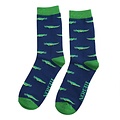 Miss Sparrow Männer-Socken Bamboo Crocodiles navy