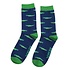 Miss Sparrow Mens Socks Bamboo Crocodiles navy