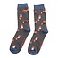 Miss Sparrow Mens Socks Bamboo Foxes charcoal