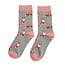 Miss Sparrow Socks Bamboo Foxes grey