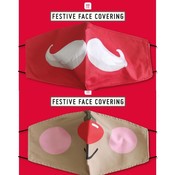 Talking Tables Face Mask Cotton with filter pocket Partytime assorti