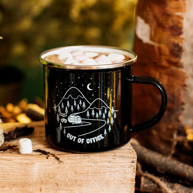 Becher Emaille Out of Office