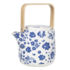 Clayre & Eef Teapot Flowers blue