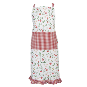 Clayre & Eef Kitchen apron Wild Strawberry