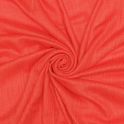 Pure & Cozy Scarf Cotton / Wool orangy red