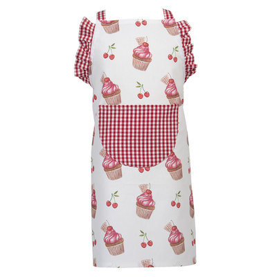 Clayre & Eef Kids apron Cup Cakes
