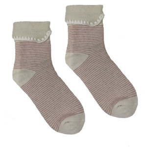 Joya Socks Woolmix extra thick  Stripy pink/cream