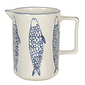 Clayre & Eef Pitcher Fish blue