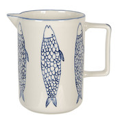 Clayre & Eef Pitcher Fish blue