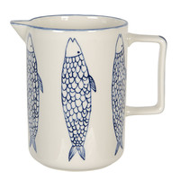 Clayre & Eef Pitcher Fish blue