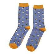 Miss Sparrow Mens Socks Bamboo Honey Bees blue