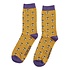 Miss Sparrow Mens Socks Bamboo Honey Bees yellow