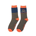 Miss Sparrow Mens Socks Bamboo Wheely Awesome Dad navy