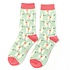 Miss Sparrow Socks Bamboo Llamas duck egg