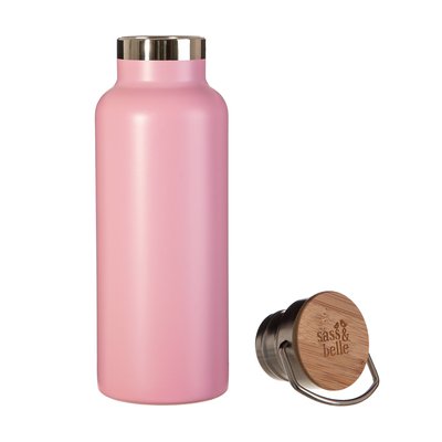Sass & Belle Stainless steel bottle pink