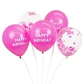 Talking Tables Balloons Happy Birthday Confetti pink