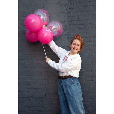 Talking Tables Balloons Happy Birthday Confetti pink