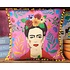 Talking Tables Cushion Frida Kahlo pink