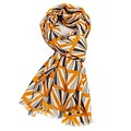 M&K Collection Scarf Geo mustard