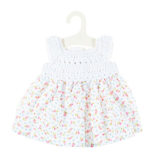 Olimi Doll dress Miniland 32cm Flower/Crochet meadow pale