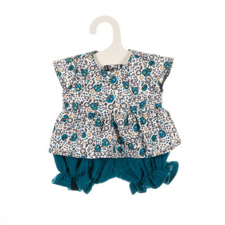 Olimi Puppenkleidungs-Set Miniland 38cm Flower turquoise