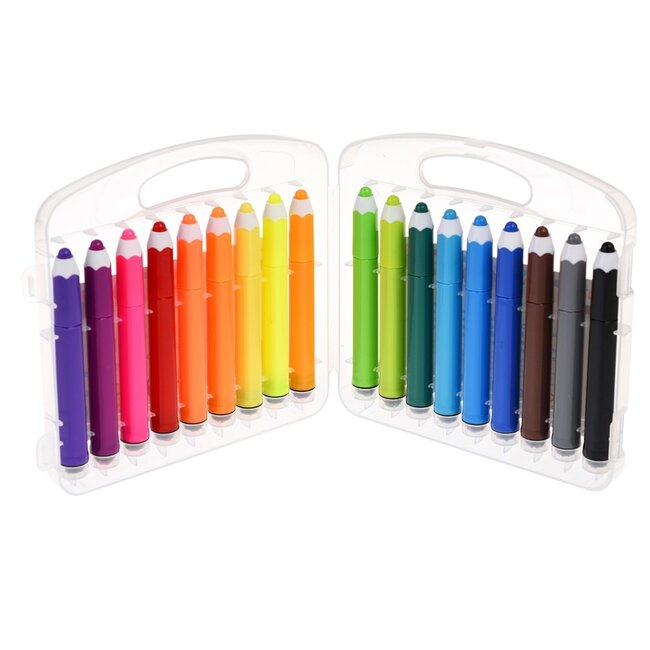 Felt Tip Stamp Pens Set  of 18 Wild Wonders