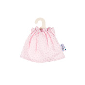 Olimi Puppenkleid Miniland 21cm Dots pink with silver