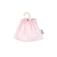 Olimi Doll dress Miniland 21cm Dots pink with silver