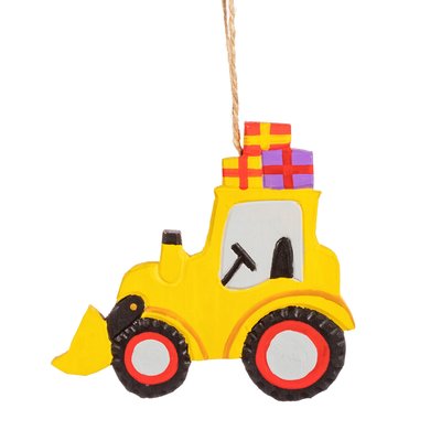 Sass & Belle Christmas hanger Wooden Digger with Gifts