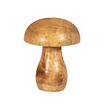 Sass & Belle Christmas Standing Decoration Wooden Mushroom natural