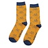 Miss Sparrow Männer-Socken Bamboo Bikes Repeat mustard