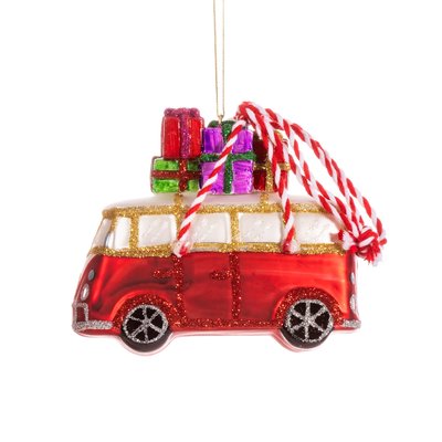 Sass & Belle Christmas Decoration Campervan with Gifts