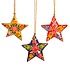 Sass & Belle Christmas Ball Paper Mache Star Kashmiri Floral assorti