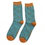 Mens Socks Bamboo Bikes Repeat green