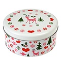 Rex London Cake tin round 50's Christmas