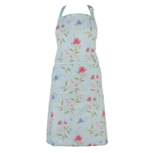 Clayre & Eef Kitchen apron Flowers blue