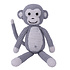 Sindibaba Monkey Charlie with rattle,  grey